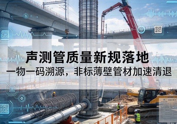 遂宁声测管质量新规落地，一物一码溯源，非标薄壁管材加速清退
