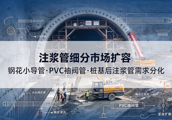 遂宁注浆管细分市场扩容，隧道钢花小导管、PVC 袖阀管、桩基后注浆管需求分化